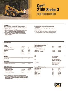 2010 cat 2163b skid steer|cat 216b spec sheet.